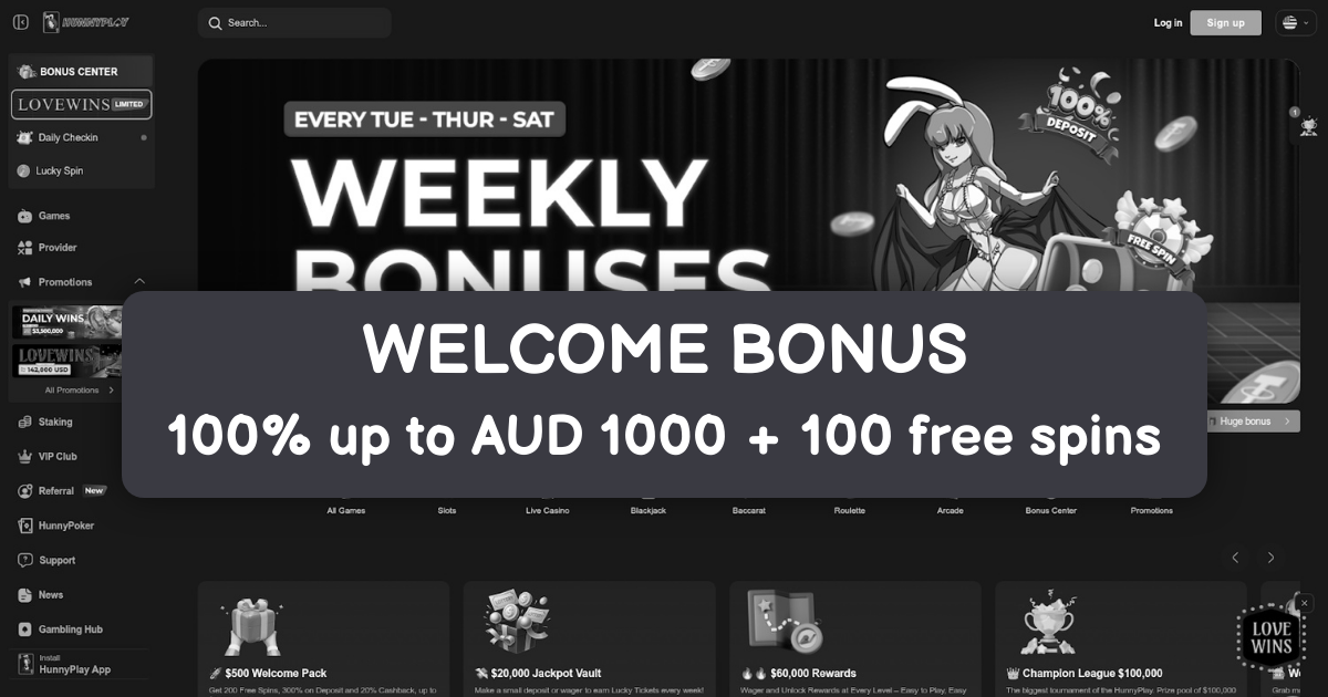 HunnyPlay Casino: Top Slots in Australia
